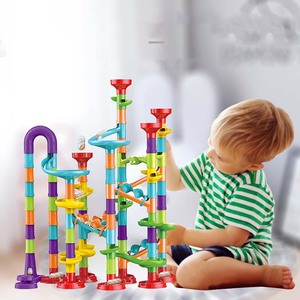 KSF stelo 2025 blocchi di apprendimento educativo marmo <span class=keywords><strong>Run</strong></span> Set 113 pz costruzione di plastica blocchi di costruzione per bambini Maze giochi di corsa giocattoli - Product Image 3