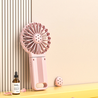 Ventilateur portable électrique pliable mini USB à moteur sans balais, batterie 500 mAh, diffuseur d'arômes portable en plastique pour la maison et l'hôtel – Offre Spéciale
