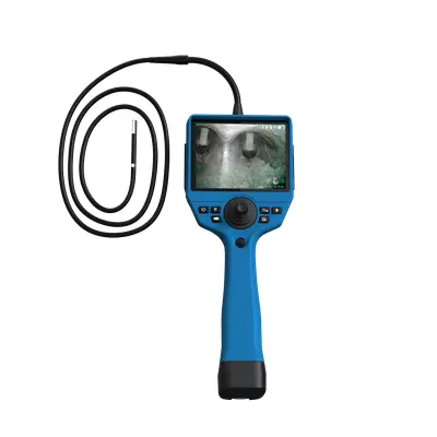 Flexible industrielle Videoskop-Inspektions kamera 5,2 ''Touchscreen-Foto bearbeitung Wolfram geflochtenes Rohr