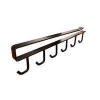 Moderne metalen keukenopbergrek onderkast mokhouder schuifbare koffiekopjeshouder plank organizer voor huishoudelijke voorraadkast