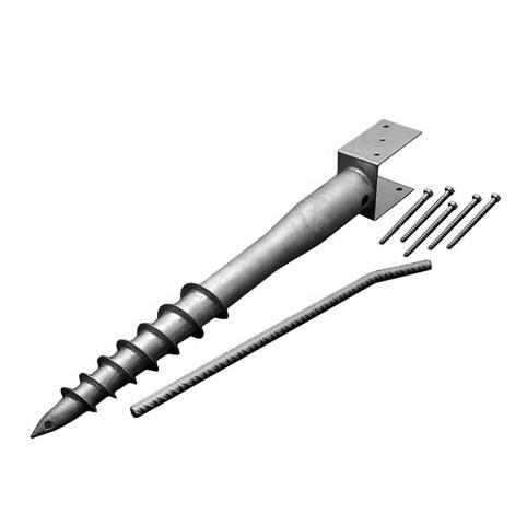 Galvanized No Dig Ground Screw Pole Anchor /Steel Parasol Anchor Ground/Manual Ground Drill for Parasols