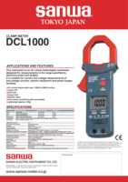 Multimètres numériques à pince SANWA DCL1000 DCL1200R série DCM True RMS AC/DC avec écran LCD fabriqués à Taïwan/Chine