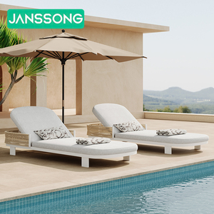 Meubles de patio, chaise longue de plage, lit de repos, meubles d'extérieur, lit de soleil, chaises longues d'extérieur, lit de jour de <span class=keywords><strong>luxe</strong></span>, chaise longue en aluminium - Product Image 4