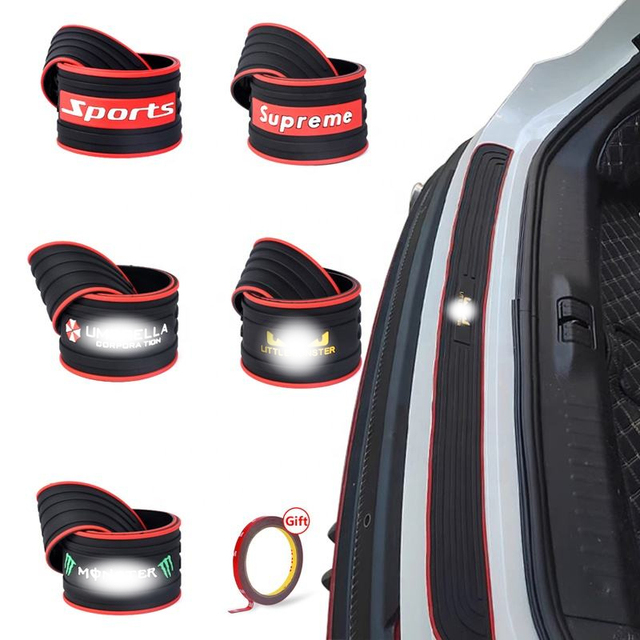 Universal Car Rear Bumper Protector Strip Anti-Scratch Car Exterior Accessories Trunk Guard Strip for Cars Vehicles Pickup