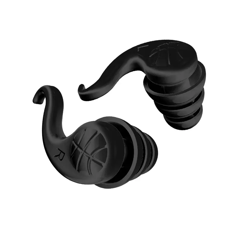 Custom Logo Soundproof Soft Reusable Airplane Hearing Protection Sound Insulation Sleep Silicone Earplugs