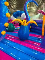 Parc de jeux gonflable géant Octopus Combo en PVC pour enfants, avec trampoline