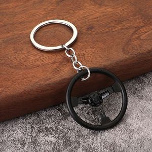 Creative Fashion Auto Part Stainless Steel Lightweight Carabiner Keychain Mini Turbo Gear Hub Keyring Brake Disc Shock Absorber - Product Image 6