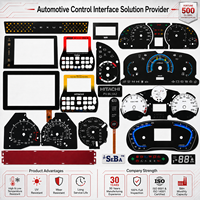 Factory Custom Membrane Switch Keypad Graphic Overlay Instrument Panel Membrane Keyboard Button for Automotive Dashboard