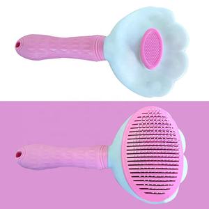 Brosse de toilettage pour animaux de compagnie auto-nettoyant automatiquement chien chat <span class=keywords><strong>Slicker</strong></span> brosse enlever les poils de chien peigne pour animaux de compagnie - Product Image 6