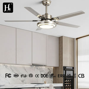 Ventilateur de plafond moderne personnalisé avec télécommande et éclairage suspendu - Product Image 3