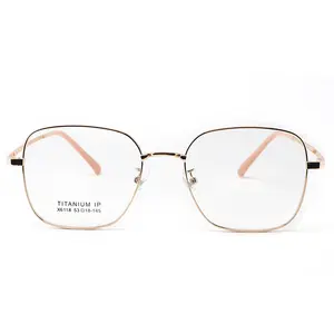 カスタムデザインJohnnyDeppメガネ高級アンチブルーライトブロッキングメガネトレンディなチタン光学メガネ眼鏡フレーム