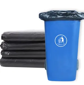 Usine en gros sac à ordures de Turquie couleur noire personnalisé solide pas cher de haute qualité sacs à ordures sac poubelle rouleau personnalisé