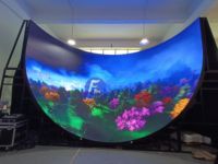 Pantalla LED Curva Flexible para Interiores X,X, Fácil Instalación, Pantalla LED Flexible para Publicidad en Salas de Exhibición