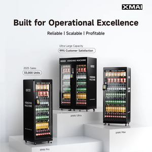 Distributeur automatique XMAI avec reconnaissance IA par caméra, suivi d'inventaire automatique par IA, 4G LTE, double verre trempé - Product Image 4