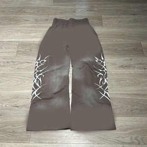 Pantalones Deportivos Personalizados con Logotipo OEM 2025, Pantalones Deportivos Holgados de Pierna Ancha de Alta Calidad para Hombre, Pantalones Deportivos de Talla Grande con Estampado Digital - Product Image 3