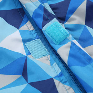 Manteaux d'extérieur en molleton à capuche imperméable pour garçon de printemps avec fermeture à glissière Vêtements pour enfants - Product Image 4