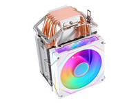 QiuzAim LGA1700/2011 refroidisseur d'air CPU 4/6 tour de caloduc avec ventilateur silencieux PWM 90mm pour processeurs PC Intel 12-15th Gen AM5