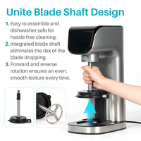 Machine à glaces italienne haut de gamme 11 en 1, gelato, entièrement automatique, en acier inoxydable, pour faire des glaces maison pour les enfants