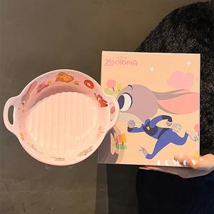Assiette à dîner en céramique <span class=keywords><strong>de</strong></span> dessin animé Disney, <span class=keywords><strong>plaque</strong></span> à pâtisserie pour la maison, les fêtes, le <span class=keywords><strong>bureau</strong></span> et cadeau <span class=keywords><strong>de</strong></span> Noël - Product Image 2