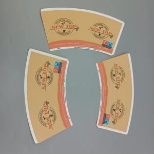 Material de Papel para Vasos Desechables con Recubrimiento de PE Simple/Doble, de Grado Alimenticio, para Troquelado Personalizado - Product Image 2