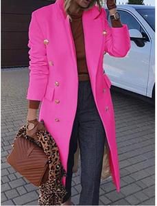 2022 nouveautés en gros à la mode élégant surdimensionné femmes manteau de haute qualité mode noir grande taille femmes Long Style manteau - Product Image 3