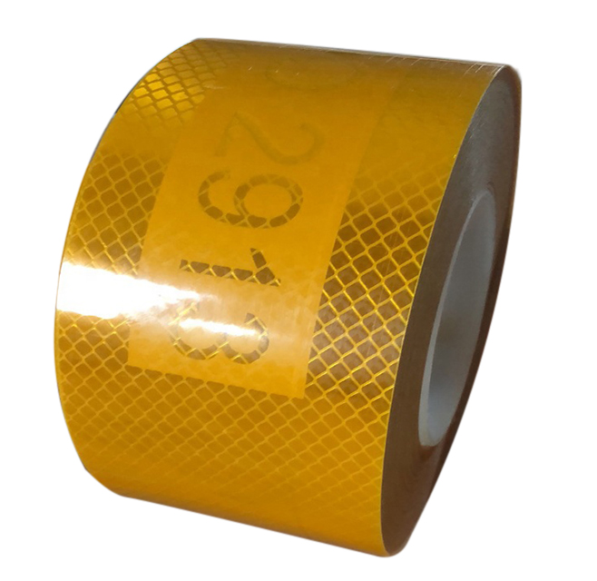 Высококачественная Белая пластиковая основа желтая Светоотражающая наклейка SASO 2913