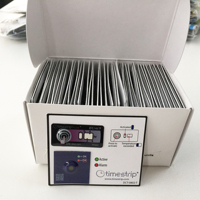 Étiquette de température complète Timestrip 2-8C à usage unique, indicateur de température à changement de couleur pour la surveillance de la chaîne du froid
