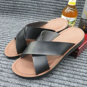 Adulti lüks Sandal marka Talkie mantar en yeni ayakkabılar ve sandalet Praia Sandal adam Tallas Grandes baskı yaz platformu Luxio