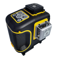Niveau laser industriel DEGLASERS à 12 lignes, faisceau vert, haute précision, auto-nivelant, batterie Li-Ion, pour le bricolage