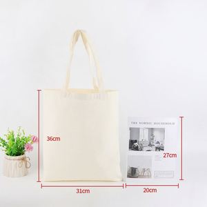 High Quality Custom Logo Storage <b>Bag</b> Natural Wholesale Printed Beach Logo Custom Pure Colour <b>White</b> Shopping Canvas <b>Tote</b> <b>Bags</b> - Product Image 1