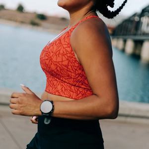 Soutien-gorge de sport transparent à bretelles, col montant, fermeture éclair frontale, avec coussinets intégrés, idéal pour la natation et l'entraînement - Product Image 2