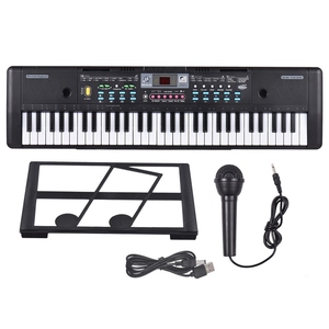Órgano Electrónico USB de 61 Teclas, Piano Eléctrico para Niños con Micrófono, Pantalla LED Digital Negra, Teclado Electrónico - Product Image 6