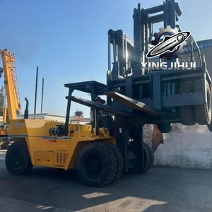 Chariot élévateur TCM FD230Z8 23 tonnes d'occasion, chariot élévateur japonais 23 tonnes, moteur Isuzu 6BG1, machine d'occasion, chariot élévateur à essence, 3000 mm, 23000 kg - Product Image 5