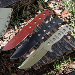Couteau de survie portable BM 043 pour la chasse en extérieur, lame fixe intégrée 8CR14, manche en acier plein, pour le camping - Product Image 3