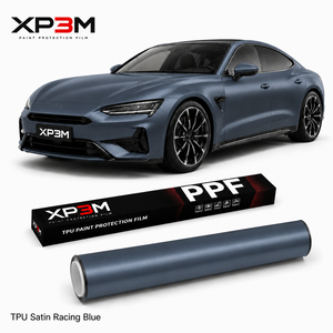 ฟิล์มใสกันรอยรถยนต์ XP3M สีน้ำเงินซาตินด้าน  วัสดุ TPU  ความหนา 7.5 มิล  ซ่อมแซมตัวเองได้ ป้องกันรอยขีดข่วน ป้องกันการเหลือง ขนาด 1.52x15 เมตร - Product Image 1