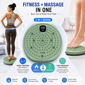 Attrezzatura per Esercizi di Salute e <span class=keywords><strong>Fitness</strong></span>, Disco Rotante per Allenamento della Vita, Attrezzo per <span class=keywords><strong>Fitness</strong></span> Indoor, Tavola Girevole per Esercizi Addominali - Product Image 1