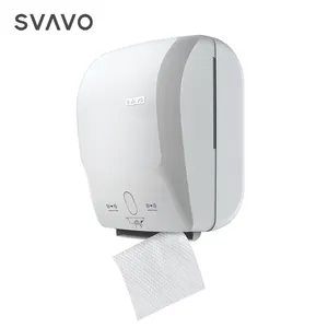 Dispensador de toallas de papel con Sensor de movimiento automático, montado en la pared, automático, sin contacto, corte automático, rollo de papel higiénico