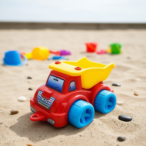 Camion benne miniature en plastique pour enfants 1004, jouet de jeu de sable, emballé en filet - Product Image 3