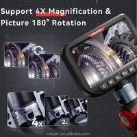 Endoscope industriel H406BD MAX à double objectif, double vue, étanche IP67, résistant à l'huile, pour l'inspection des moteurs automobiles et des tuyaux