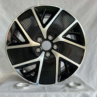 Ruedas Nuevas de Alta Calidad DualSolid de 17 Pulgadas 5x114.3 de Aleación de Aluminio con Acabado Negro para Autos de Pasajeros