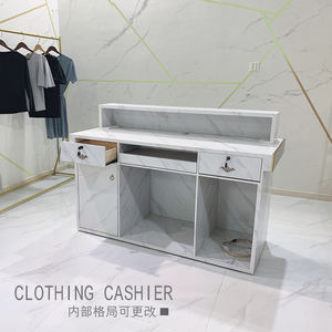 Jincheng moderne simple caisse enregistreuse en bois et en métal très vendue salon de beauté réception de bar réception personnalisée et colorée - Product Image 3