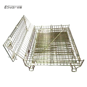 Grande caisse en métal à fils pour le stockage de bouteilles de vin de plusieurs types à grande capacité - Product Image 5