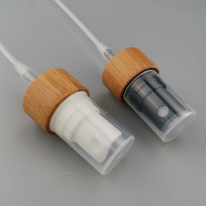 Pulvérisateur en bambou 20/410, pompe à pulvérisation en plastique de bambou, pulvérisation fine, emballage cosmétique en bambou - Product Image 4