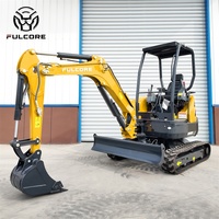 Mini-excavatrice FULCORE avec personnalisation complète de la machine et configuration optionnelle, mini-excavatrice haut de gamme