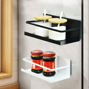 Organizador de especias magnético de <span class=keywords><strong>PVC</strong></span> para nevera, estante de almacenamiento magnético de cocina para nevera y baño - Product Image 3
