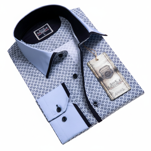Chemise à manches longues pour homme en lin blanc décontracté 100% coton printemps - Product Image 2