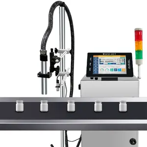 Macchina di codifica di caratteri piccoli completamente automatica ad alta velocità usata Touch Screen data stampante a getto d'inchiostro motopompa tubo al dettaglio stampante