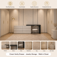 Meuble de salle de bain moderne en contreplaqué avec rangement intégré, design extensible, hauteur réglable, écologique, grand meuble de maison
