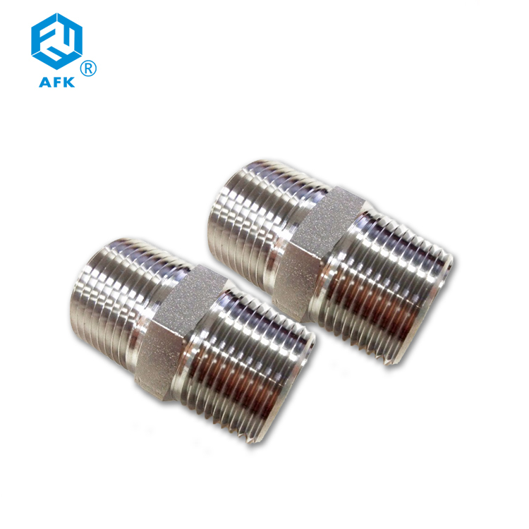 Nipple Connector Pipe Fittings NPT Stainless