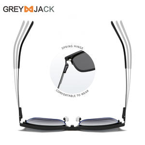 Gafas de sol de metal para hombre Grey Jack, montura completa, lentes TAC, cubierta magnética anti UV, antirradiación para uso en exteriores - Product Image 4